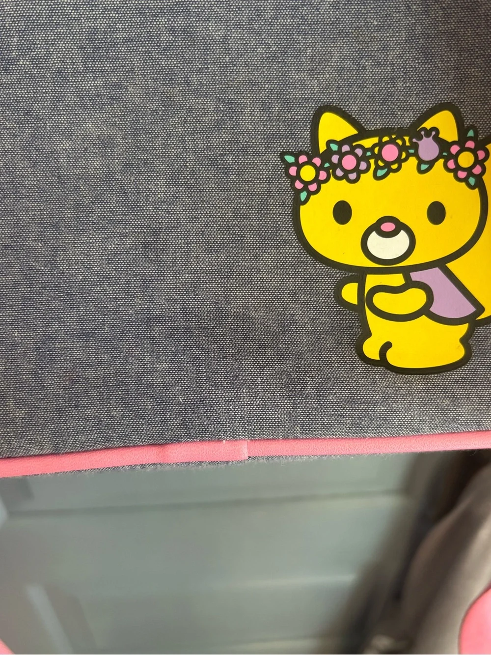 Hello Kitty Pink & Gray Floral Kids Backpack HTF/Discontinued